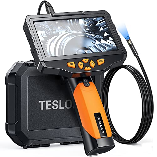 Dual Lens Borescope Camera with Light 1080P Waterproof Flexible Endoscope U626120