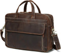Vintage Genuine Leather 17 inch Laptop Briefcase Y723