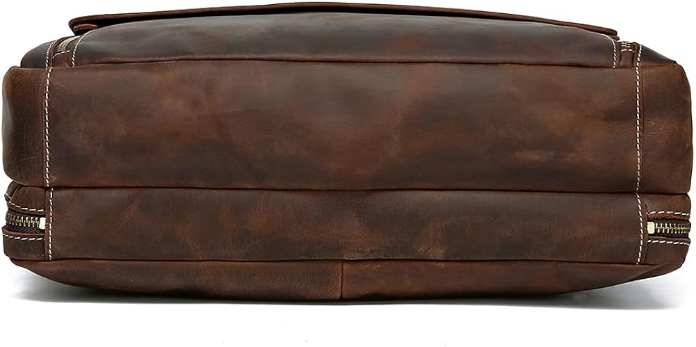 Vintage Genuine Leather 17 inch Laptop Briefcase Y723