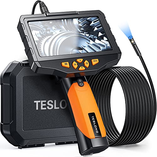 Dual Lens Borescope Camera with Light 1080P Waterproof Flexible Endoscope U626120