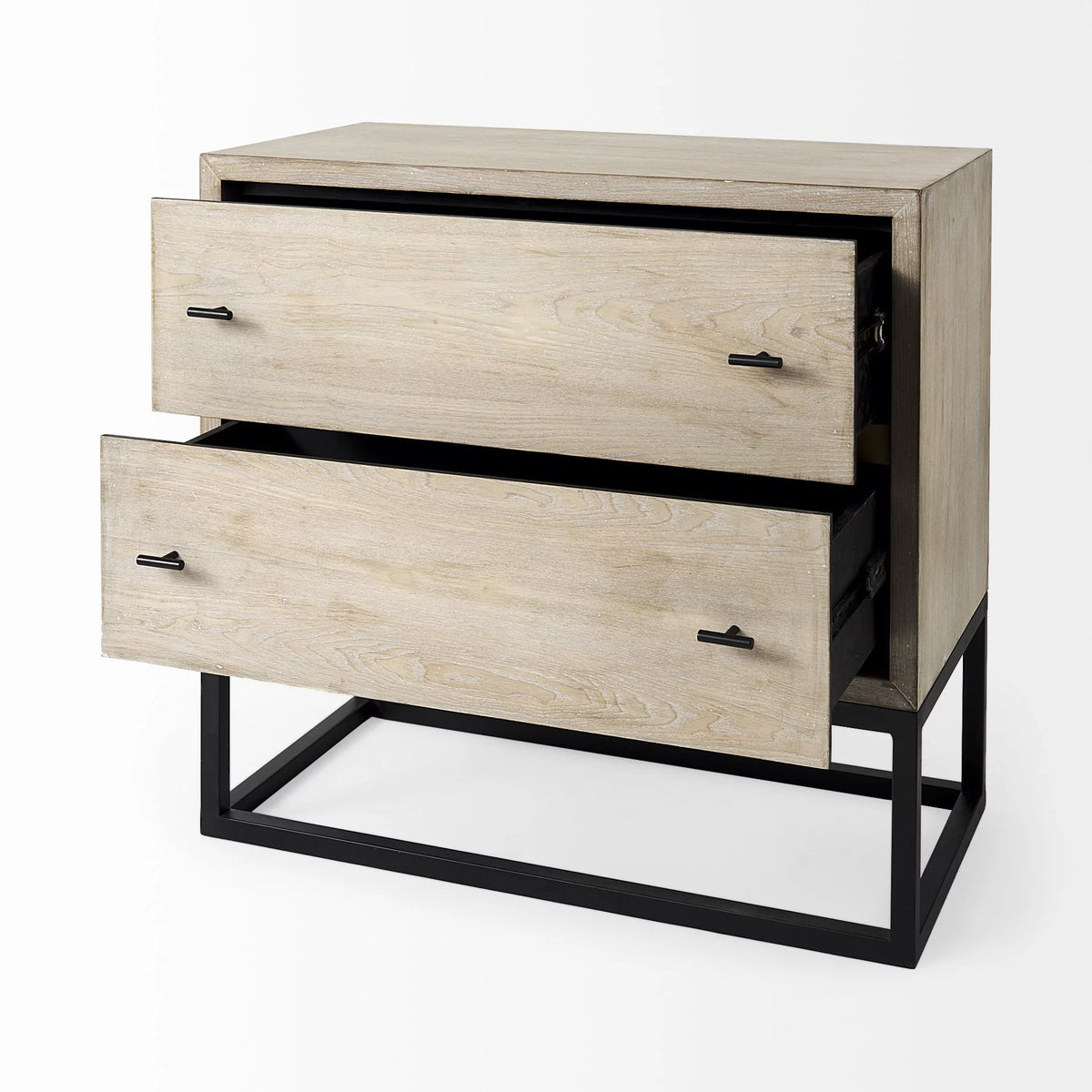 Light Brown Two Drawer Chest H614