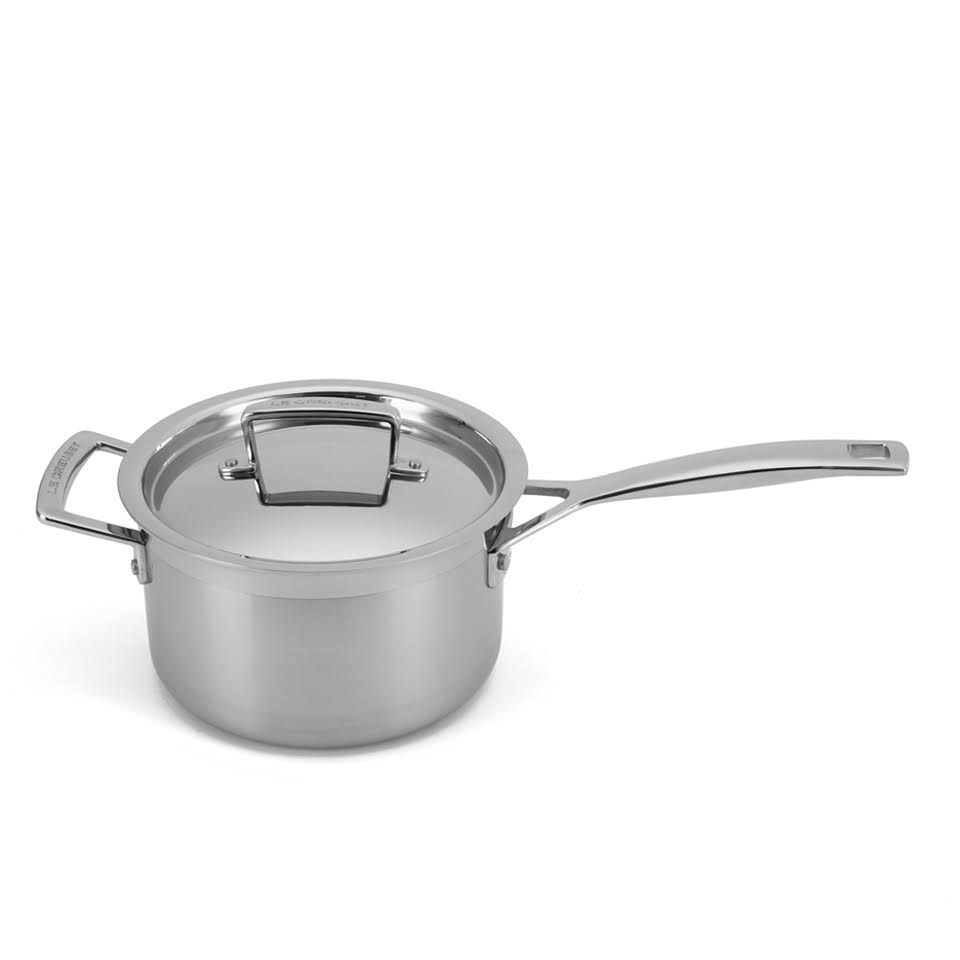 3-Ply Stainless Steel Saucepan with Lid - 18 cm I701