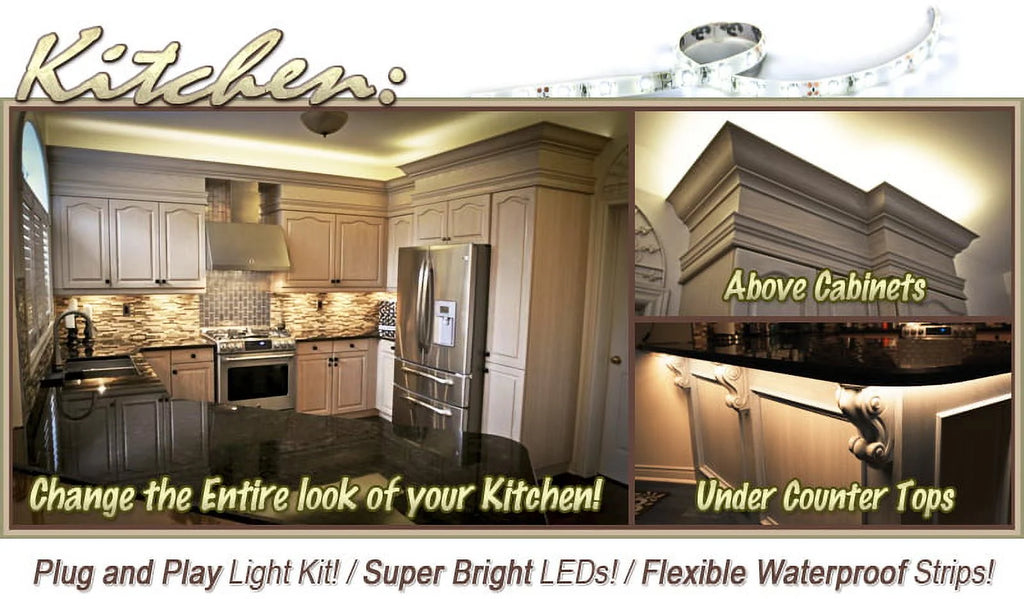32.8 ft Warm White LED Strip Lighting Kit K9532