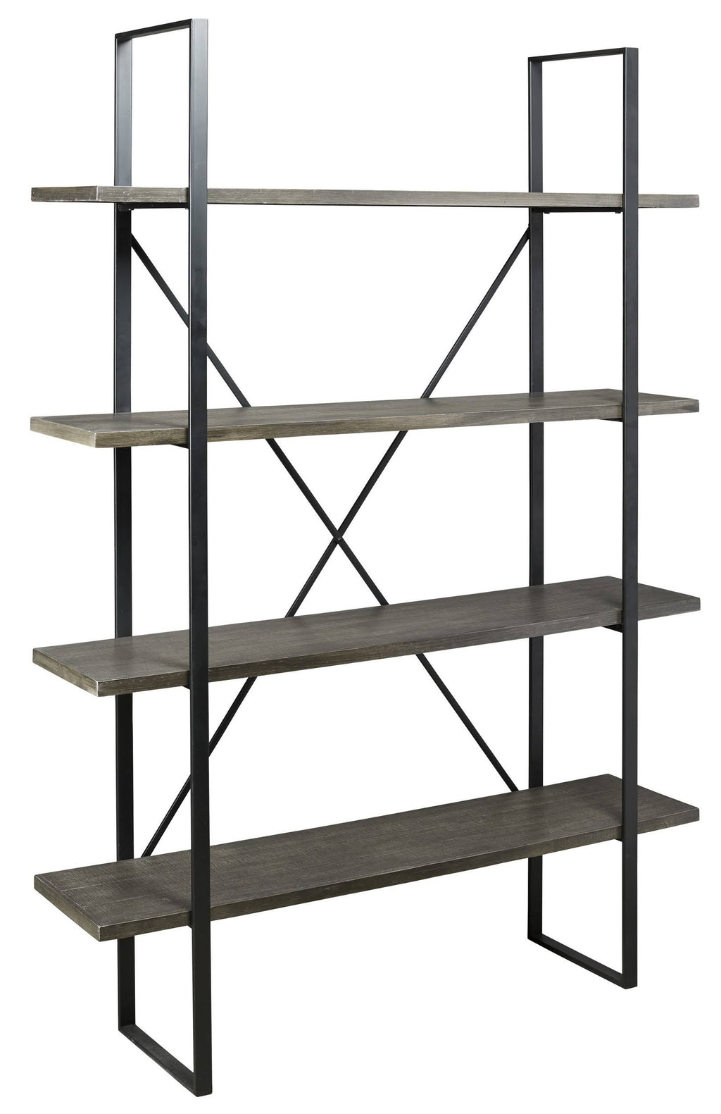 Black Gray Bookcase O70860