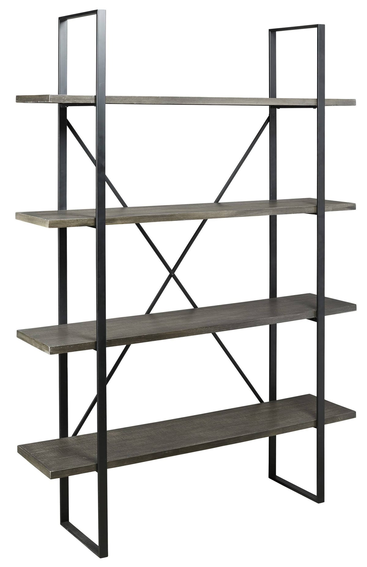 Black Gray Bookcase O70860