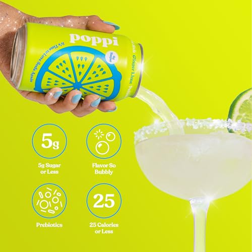 Ginger Lime Prebiotic Soda, 12 Fl Oz Can R888492