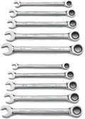 Ratcheting Combination SAE/Metric Wrench Set 10 Pc., 12 Point U319914