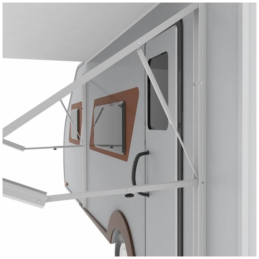 Motorized Retractable RV/Patio Awning - 13 x 8 Feet - Blue Fade C988030