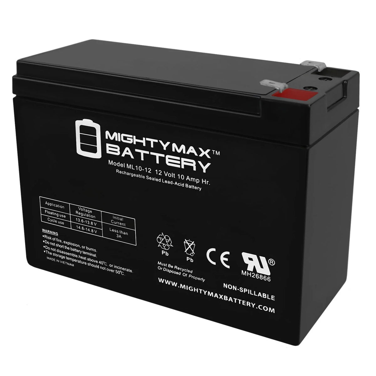 12V 10AH Mountain Bike + 12V 1Amp Charger G9002