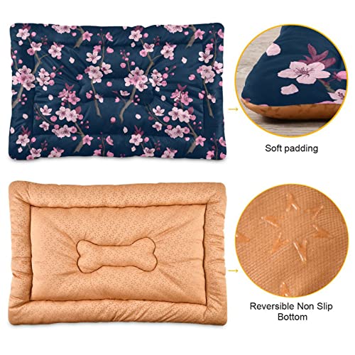 Soft Machine Washable Dog Bed Mat with Anti-Slip Bottom F430345