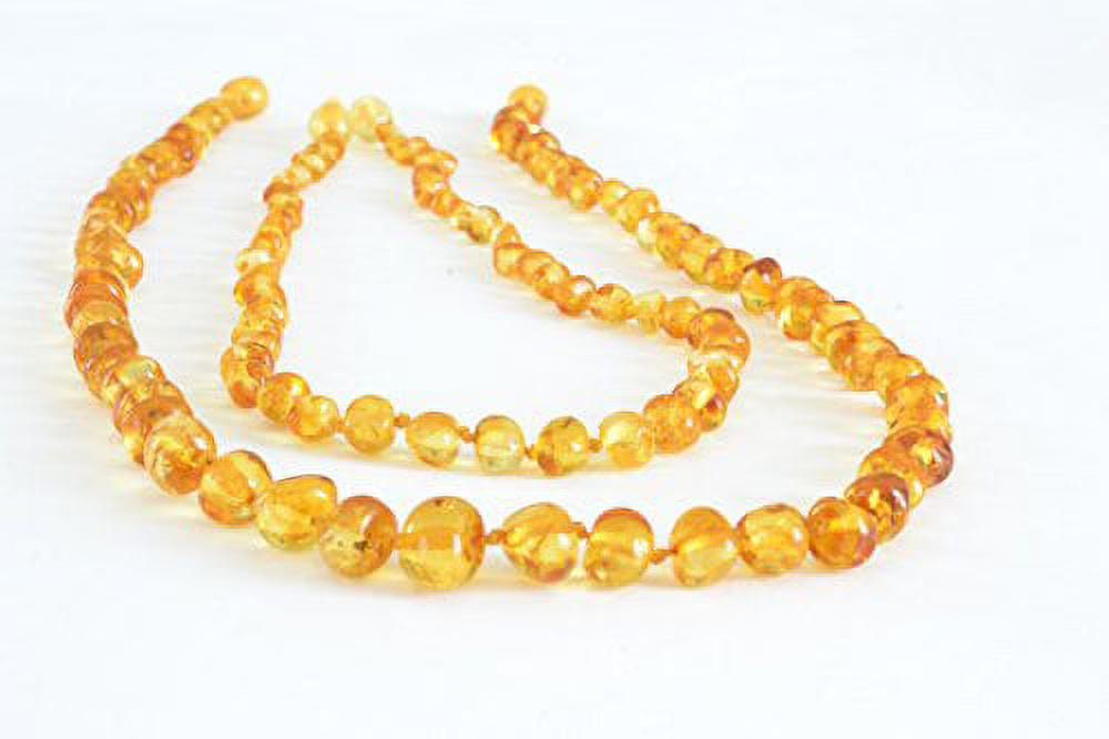 Baltic Amber Necklace Set, Polished Handmade, 17in & 12.5 Inches M76914