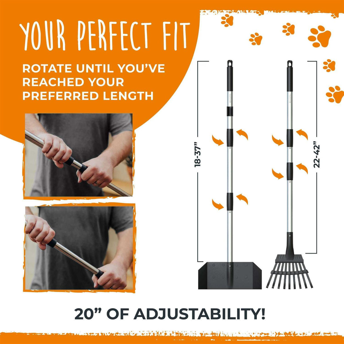 Dog Pooper Scooper and Rake Set F2627