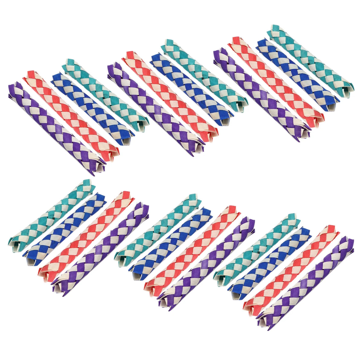 24Pcs Bamboo Finger Traps Chew Toy I2752