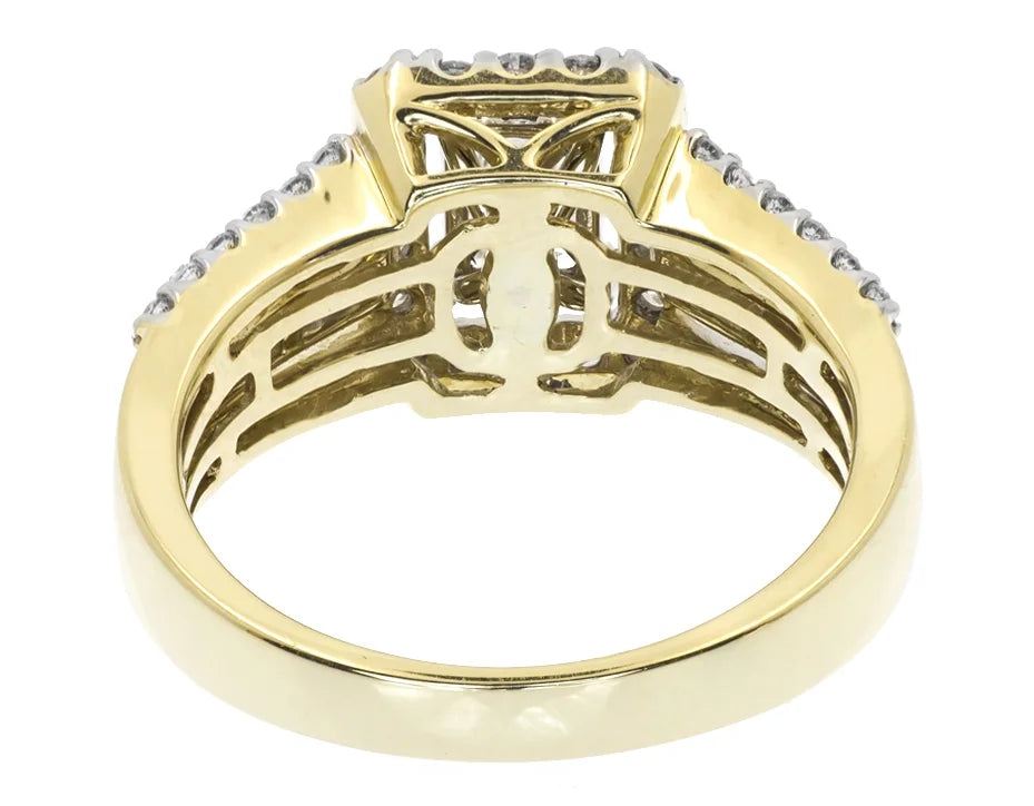 Emerald Cut Solitaire Diamond Engagement Ring (0.97 ct) N6599