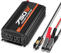 750W Car Power Inverter DC 12V to AC 110V Dual AC Ports 2A USB Ports Pack of 2 M406476