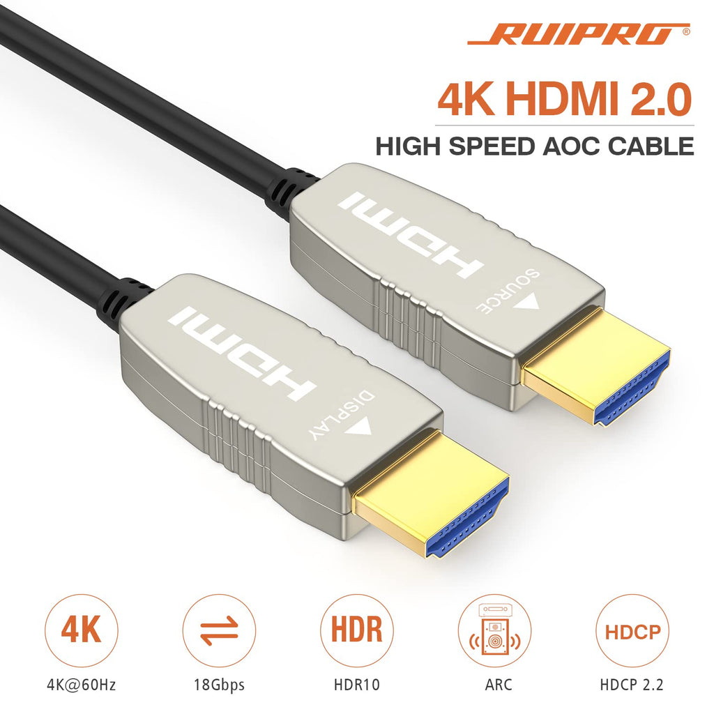 Fiber HDMI Cable 4K60HZ HDR 40 feet Ultra Slim Flexible I4832