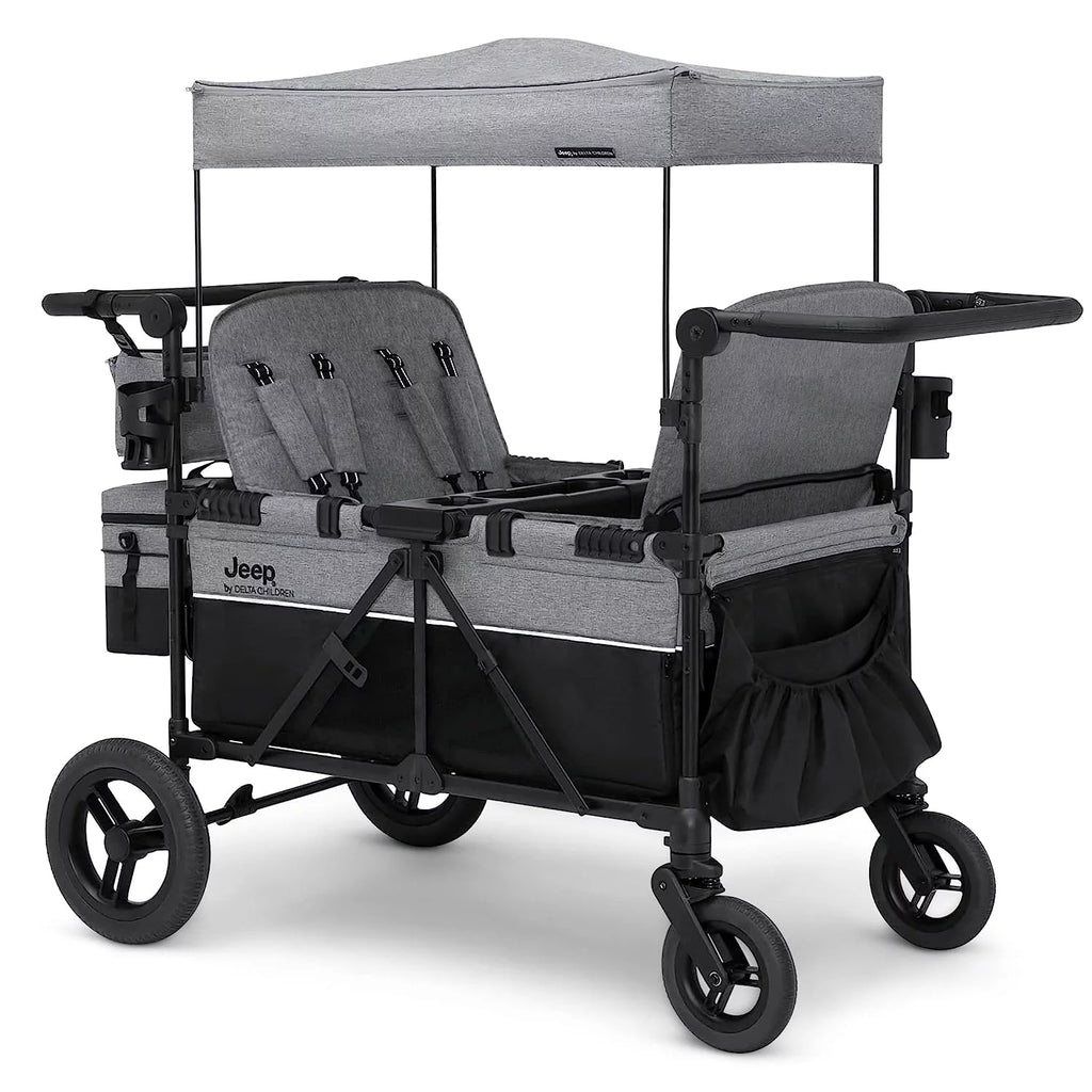 Grey 4 Seater Stroller Wagon V6810