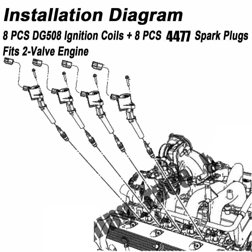 Set of 8 Ignition Coils & 8 Spark Plugs B85322
