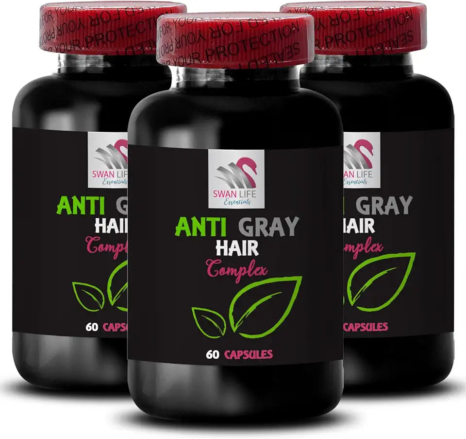 Anti Gray Hair Capsule 3 Bottles 180 Capsules W95249