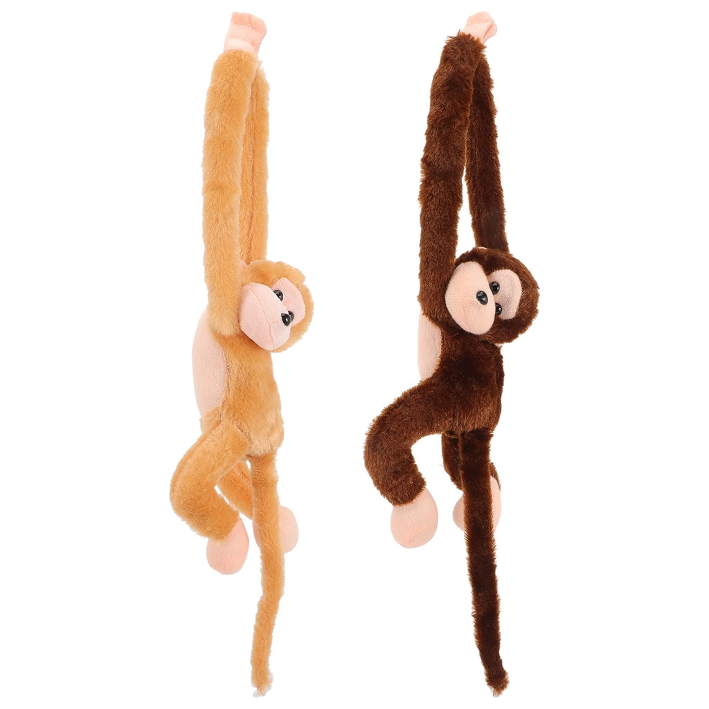 2Pcs Hanging Plush Monkey Doll Stuffed Animal Toy N2130