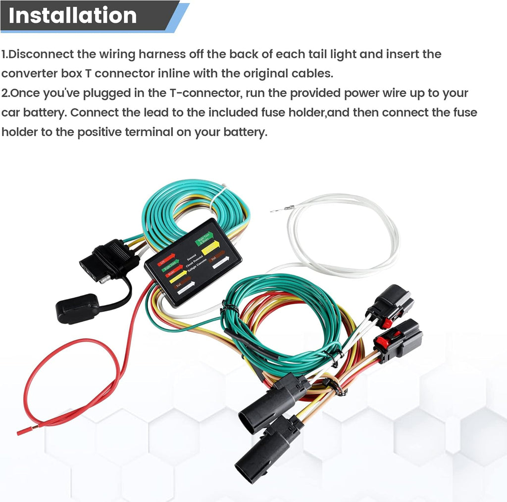 4 Way Flat Trailer Wiring Harness K801556