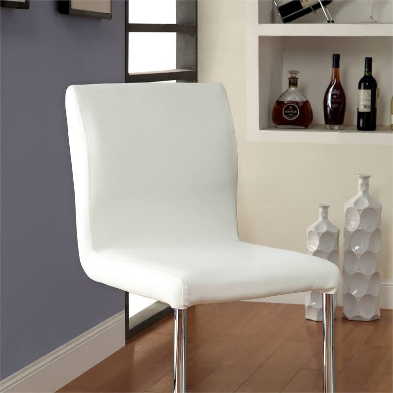 White Counter Stool (Set of 2) D78044