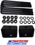 4 Rear Suspension Lift Steel Blocks with 14 Square Leaf Spring Axle U Bolts C765