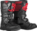Red/Black Youth MX Boots Q676