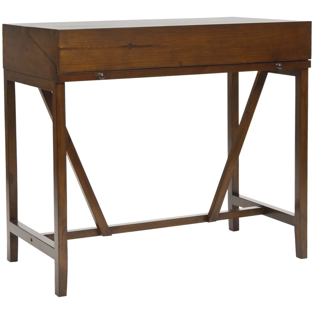 Writing Desk With Pull-Out Table Teak E869726
