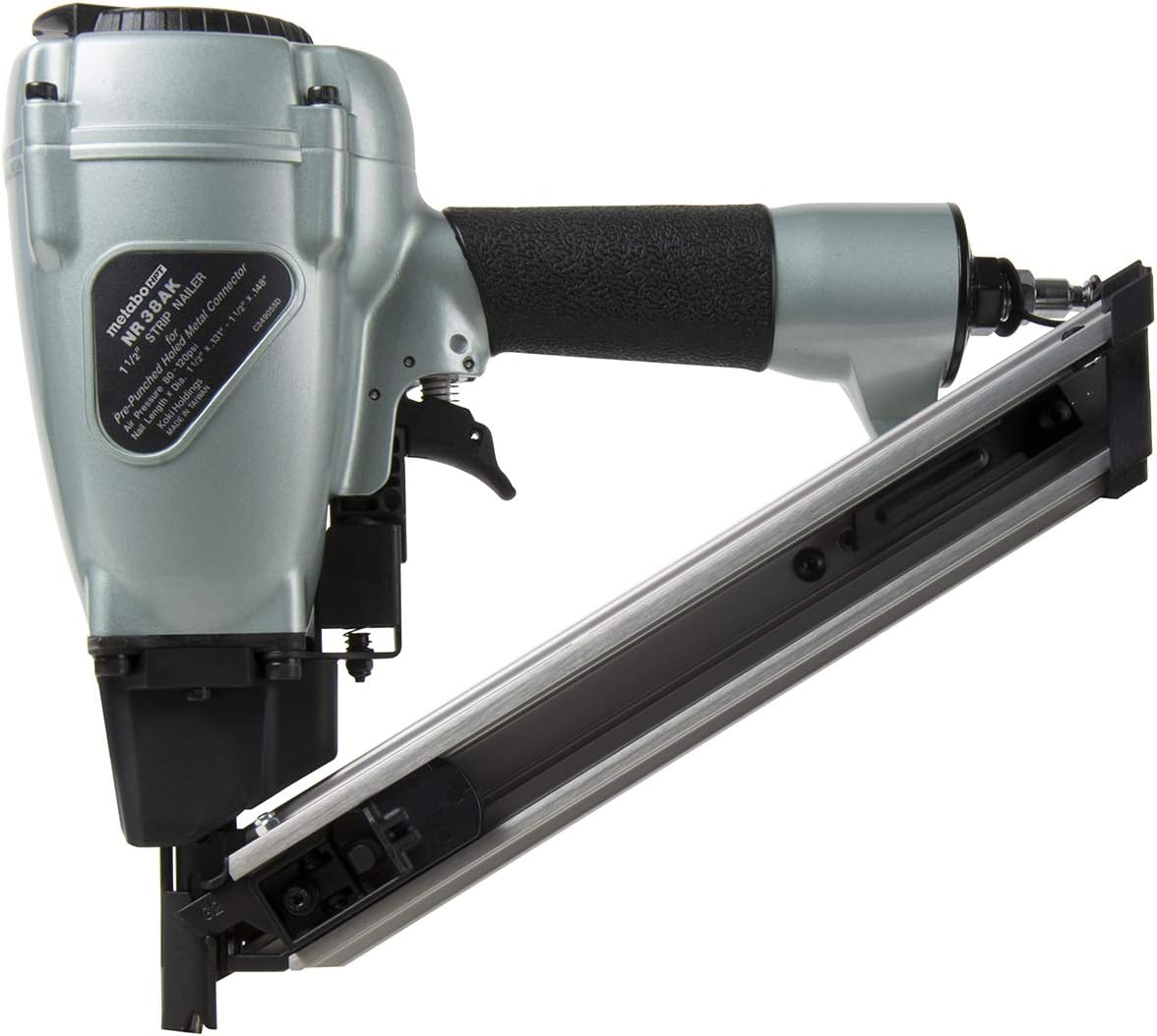 Pneumatic Strip Nailer, Accepts 1-1/2-Inch Nails, Metal Connector U89450