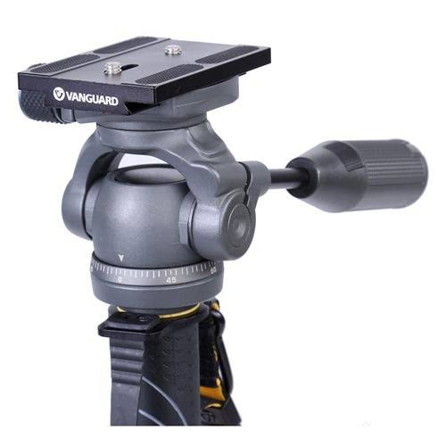 Aluminum Monopod with 2-Way Pan Head, 8.8 lbs Capacity, 64 inch Height, Black/Gray L415112