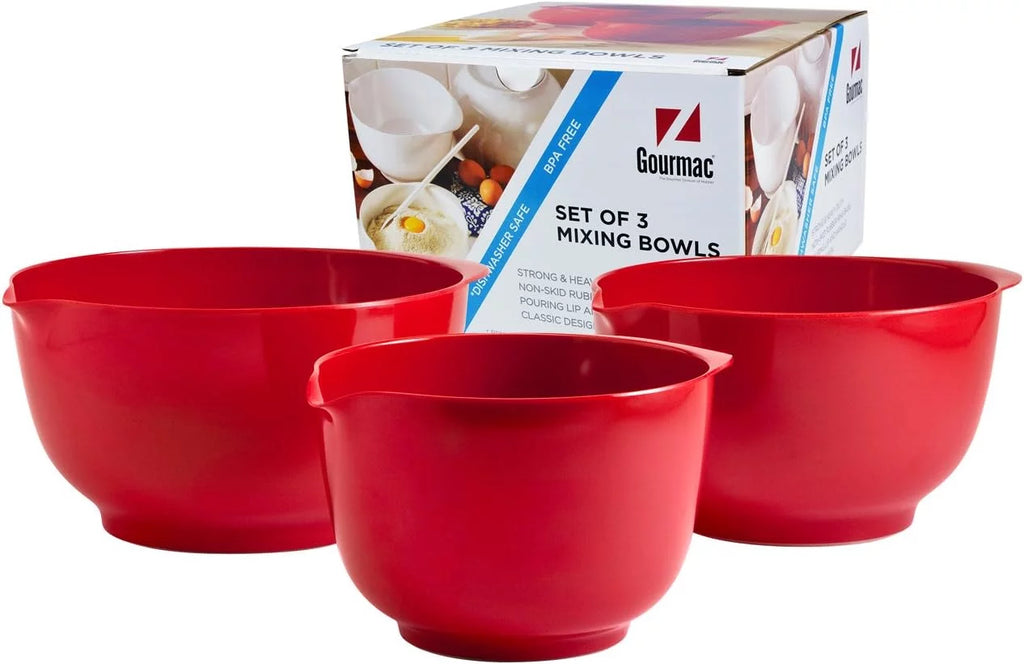 Red 3-Piece Mixing Bowls B929213