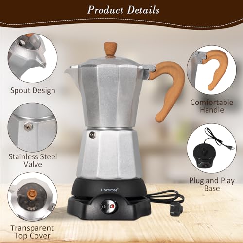 6 or 3cup Electric Espresso Coffee Maker P44283