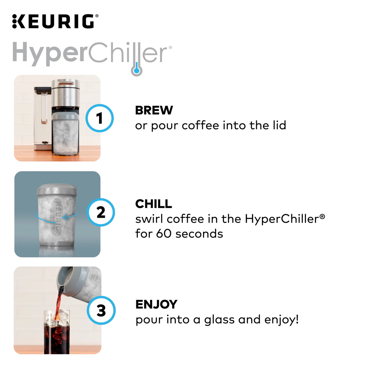 HyperChiller Iced Coffee Maker, Studio Gray D972353