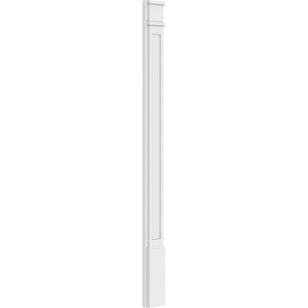 Flat Panel PVC Pilaster with Decorative Capital & Base (Pair) K938027