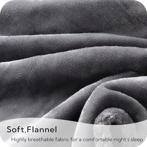 Light Brown Heated Flannel Electric Throw Blanket 50 x 60 Inches W30959