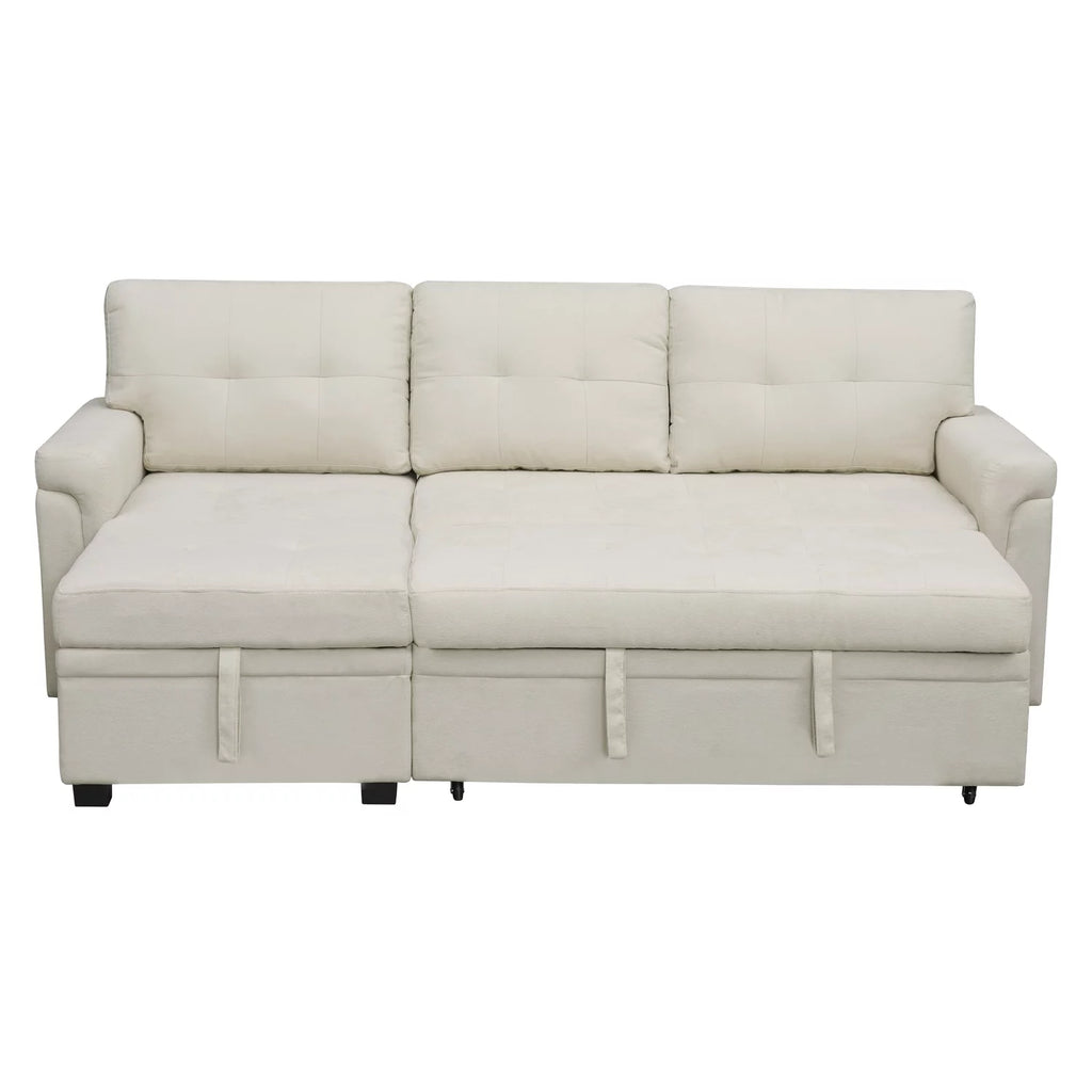 Reversible Sleeper Sectional Sofa with Storage Chaise N3692