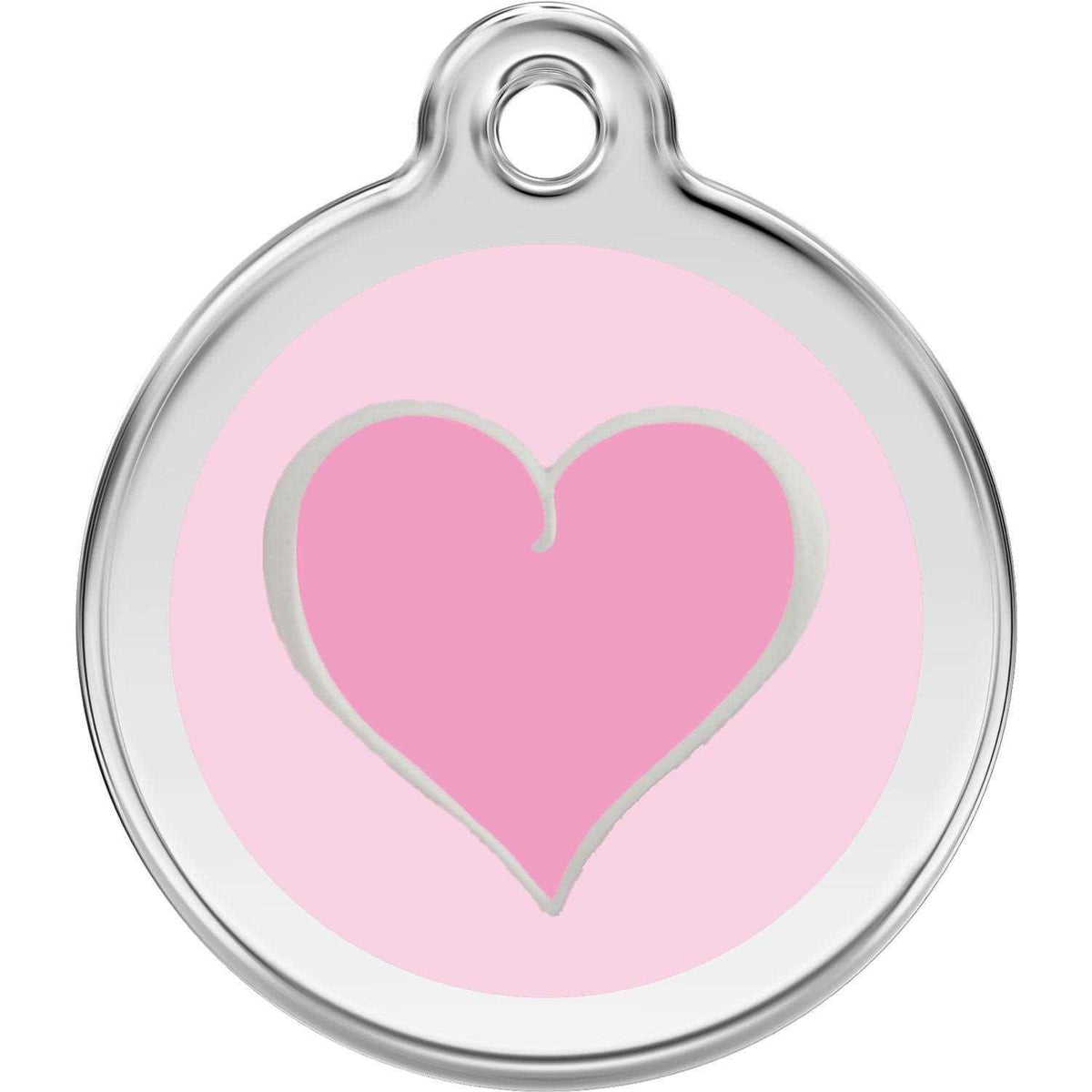 Enamel Pet ID Tag Heart V69074
