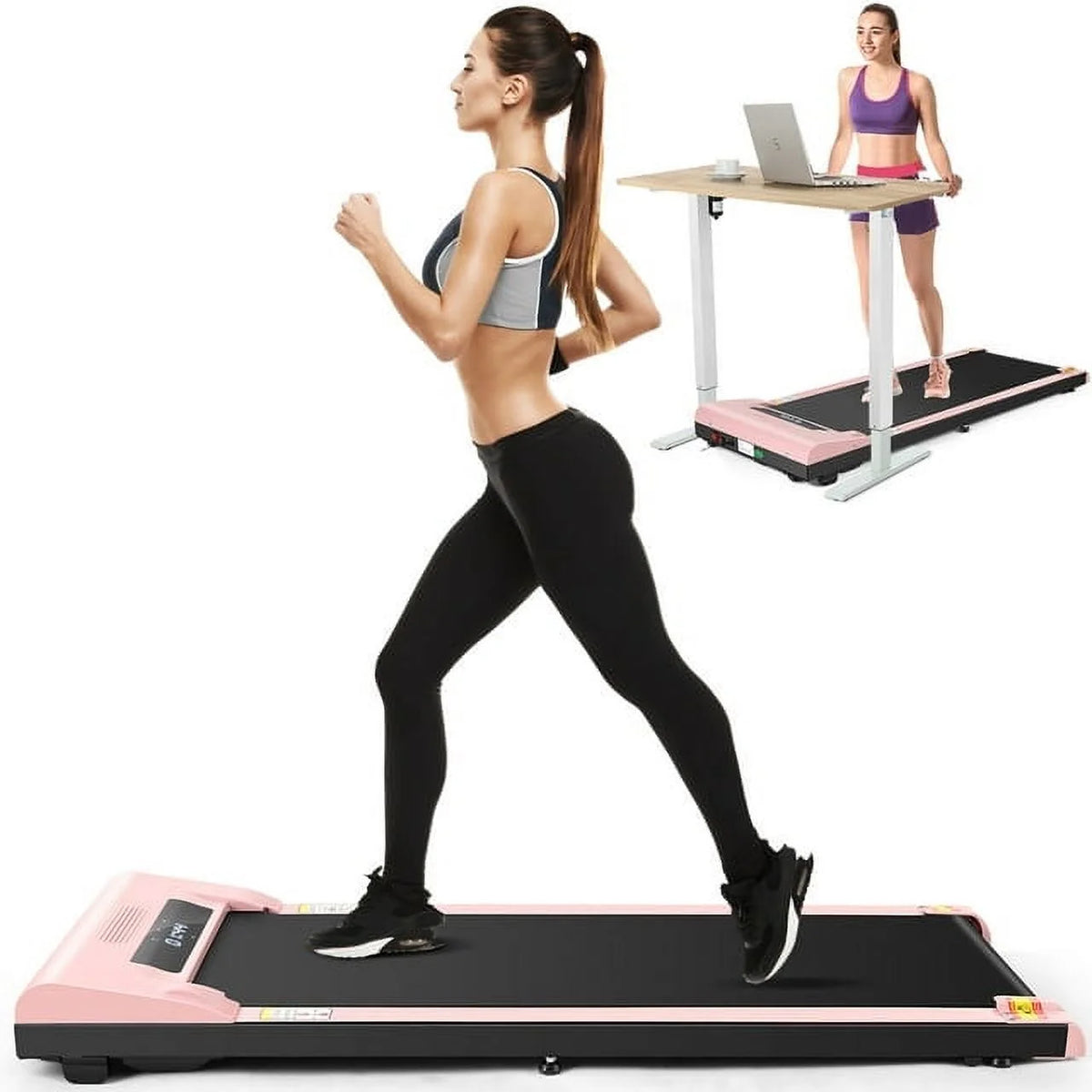 Walking Pad Treadmill 2.5HP Electric Running Machine with LED Display B50597