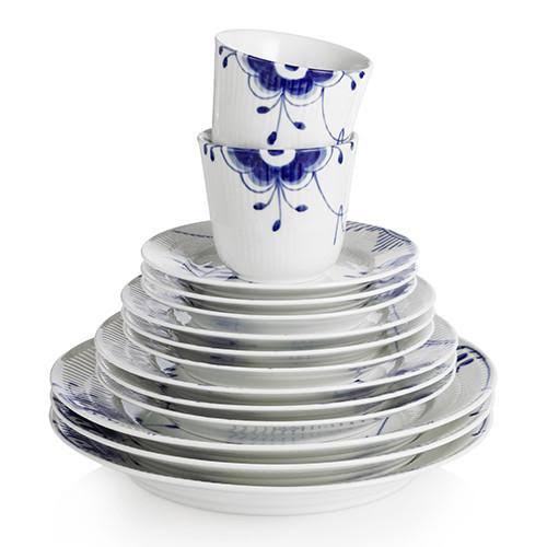 Blue Fluted Mega Teapot R398