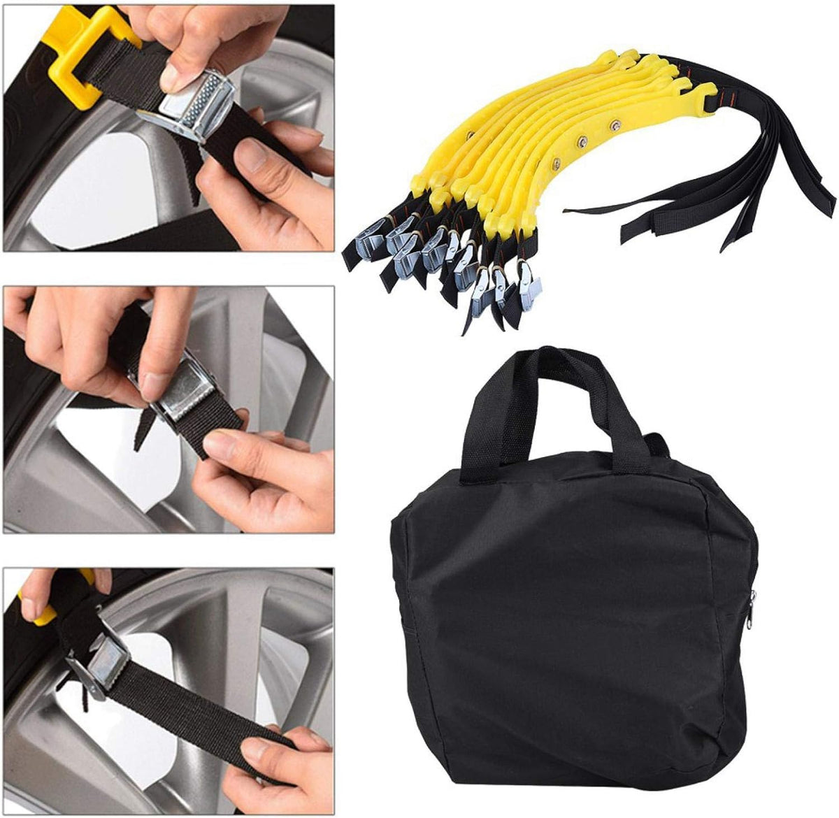 10pcs Universal Tire Anti-Skid Snow Chains for Car Truck SUV M175