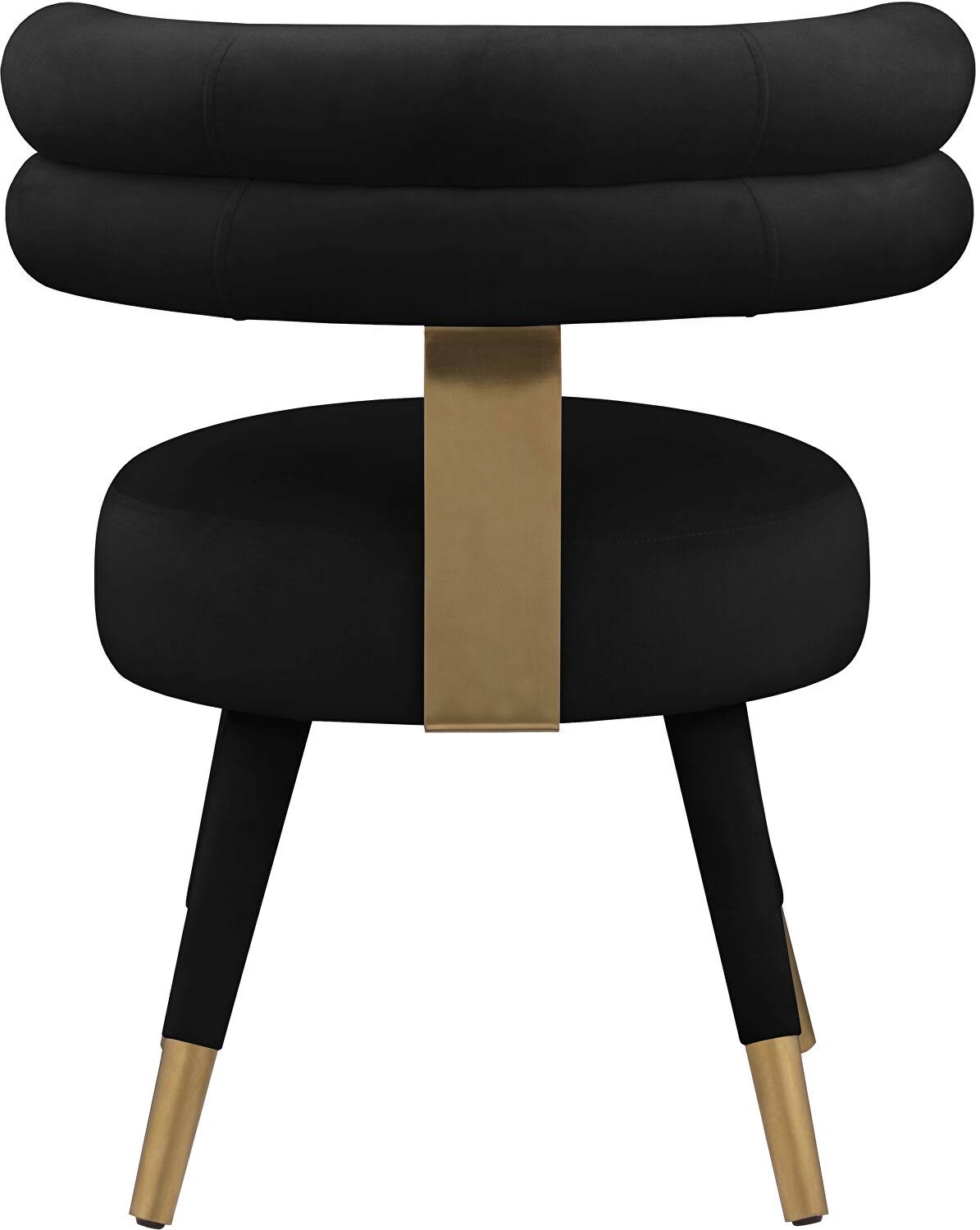 Black Velvet Dining Chair (Set of 2) O9057