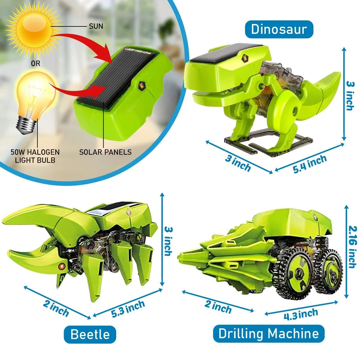 Solar Robot Kit 3-in-1 STEM Projects Robot Kit M767853