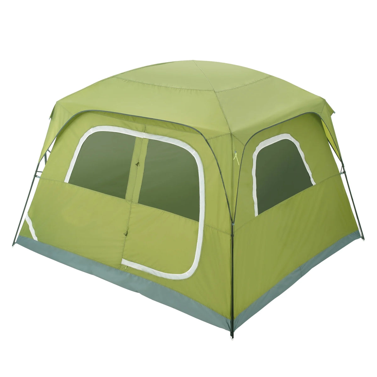Camping Tent 10x9x6.5ft 6 People Waterproof Lightweight 190T Polyester 150D Oxford Fabric L971205