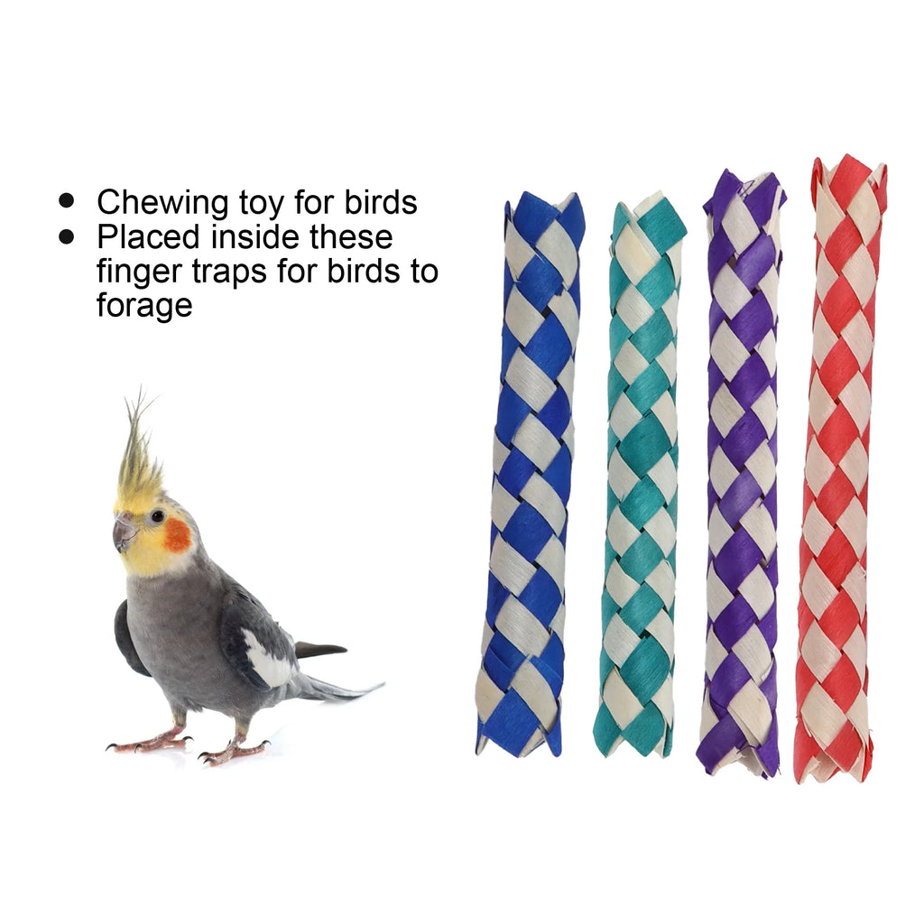 24Pcs Bamboo Finger Traps Chew Toy I2752