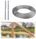 20 Pack 1/8 Swage Lag Screw Cable Railing Hardware Kit with 165 Feet Stainless Steel Wire Rope M68796
