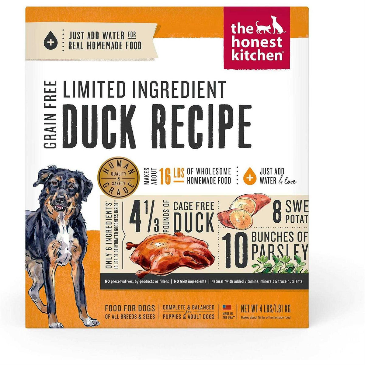 Dehydrated Limited Ingredient Duck Dog Food Y81722