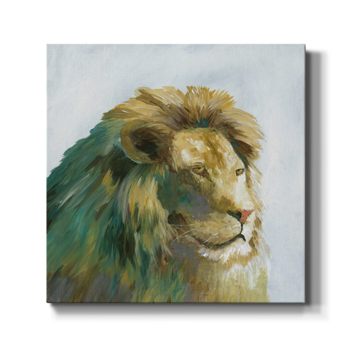 Jade Lion Gallery Wrapped Canvas 10X10 D16763