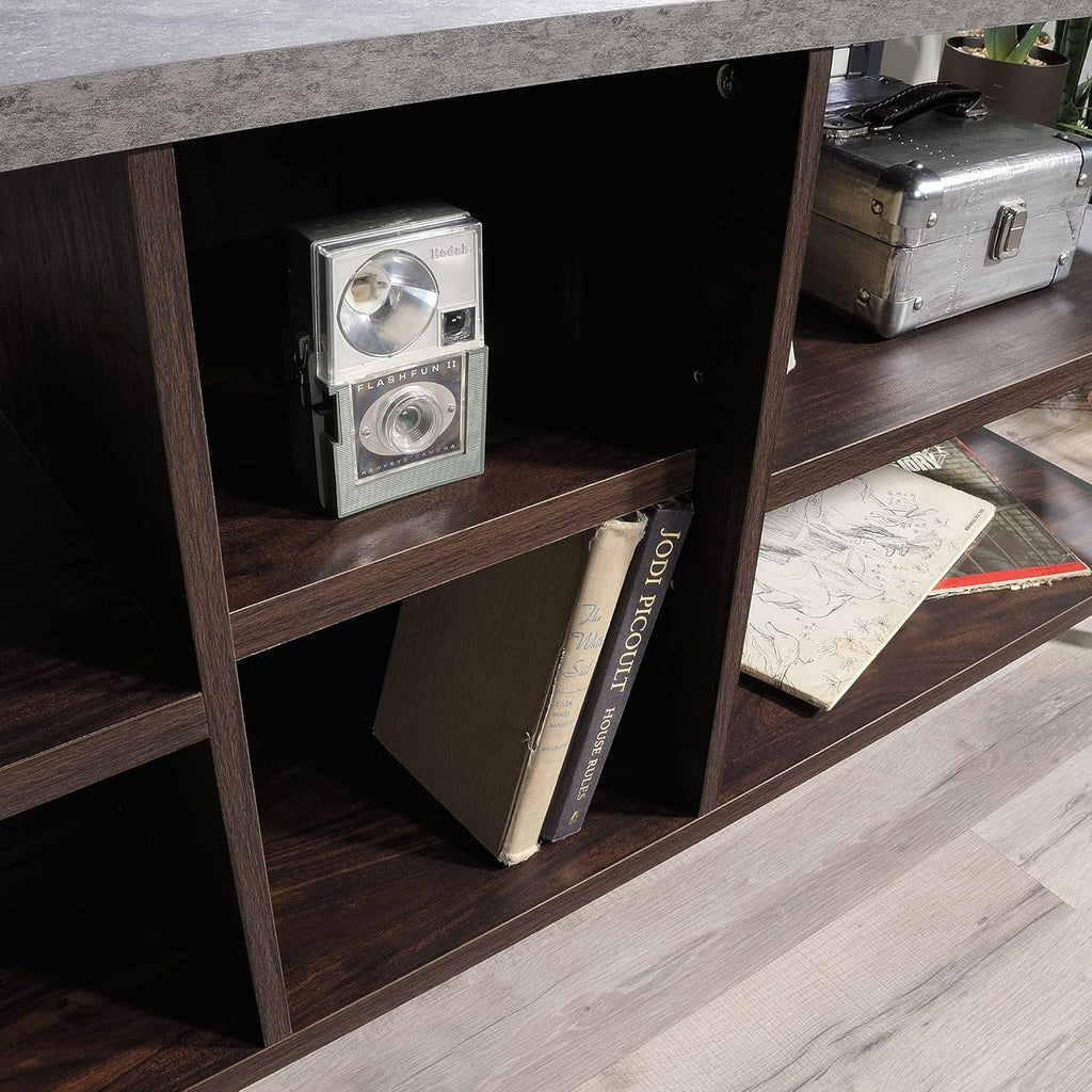 Credenza for TVs up to 60", Rich Walnut Finish A816