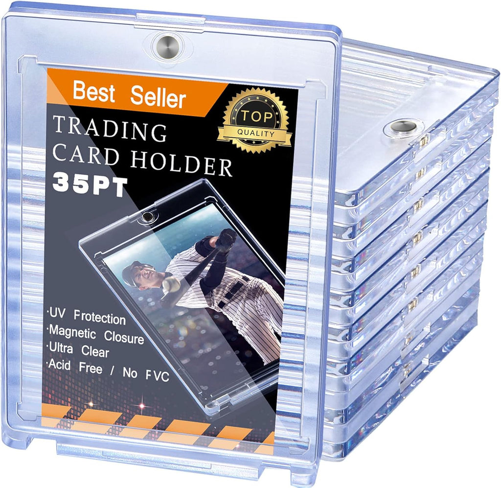 10 Pc Magnetic Card Holder Clear Display Card Protector G119